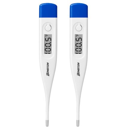 Digital Thermometer Pack of 2 for Home Use | Oral Body Thermometer with Clear Display