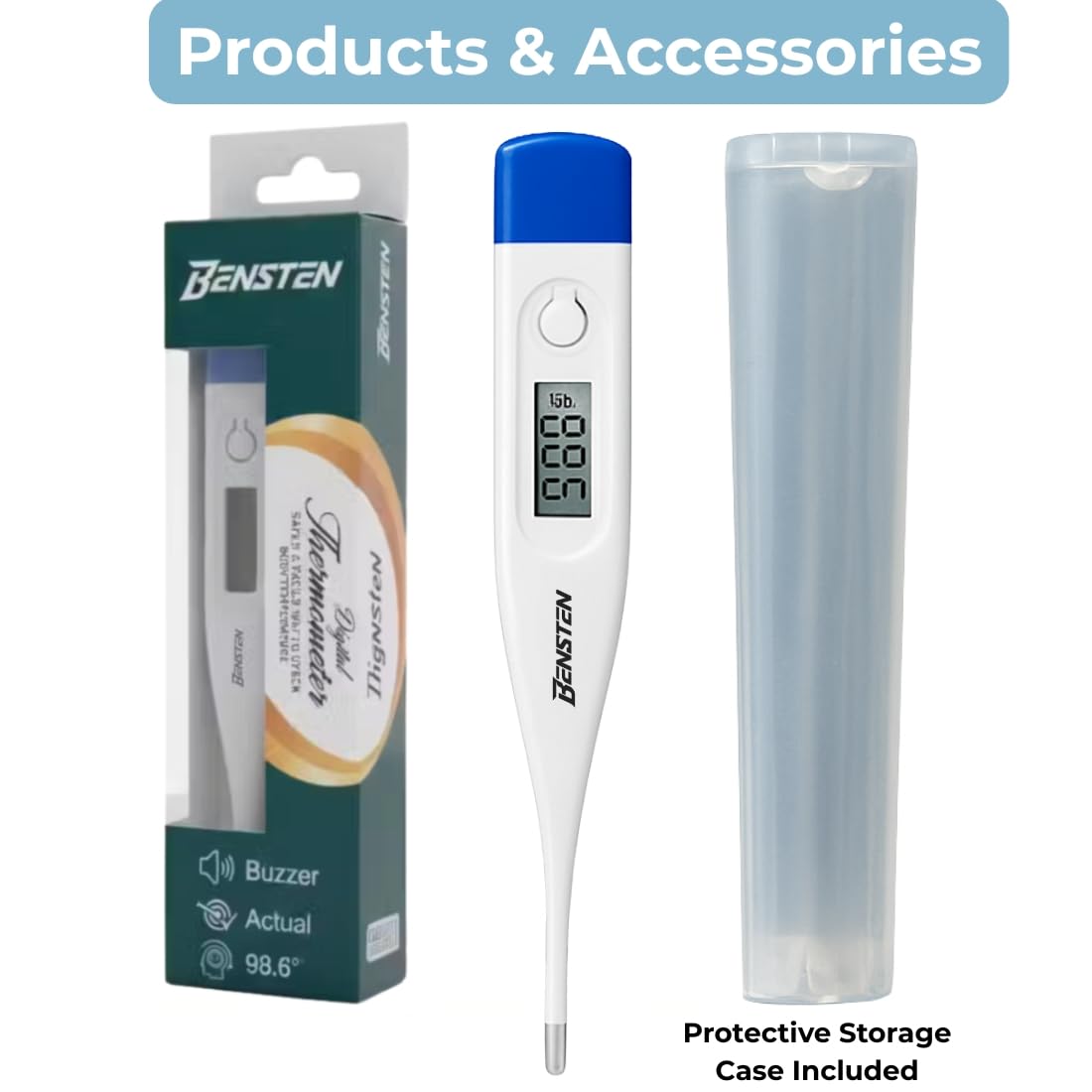 Digital Thermometer Pack of 2 for Home Use | Oral Body Thermometer with Clear Display - Image 3