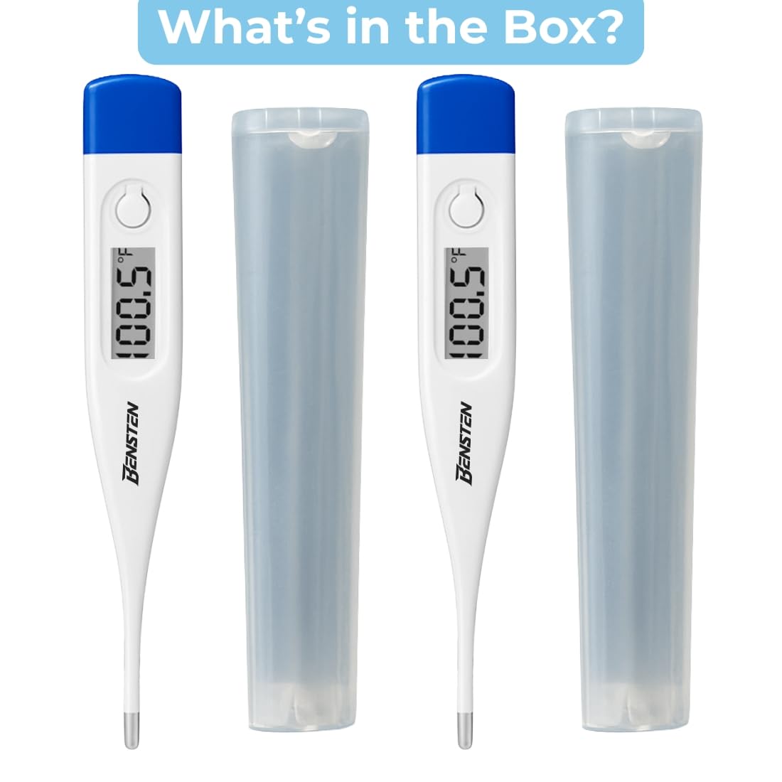 Digital Thermometer Pack of 2 for Home Use | Oral Body Thermometer with Clear Display - Image 7