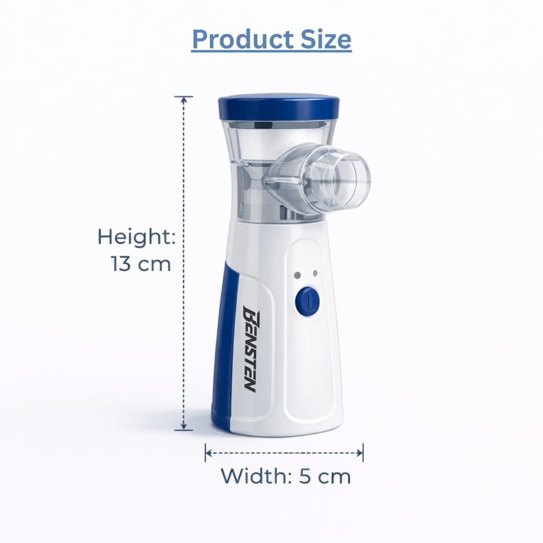 Portable Mesh Nebulizer for Home Use | Rechargeable Handheld Mist Inhaler with Mask - Image 5